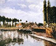 Camille Pissarro Pang plans Schwarz lake oil painting artist